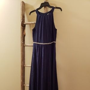 Full length special occasion dress, navy